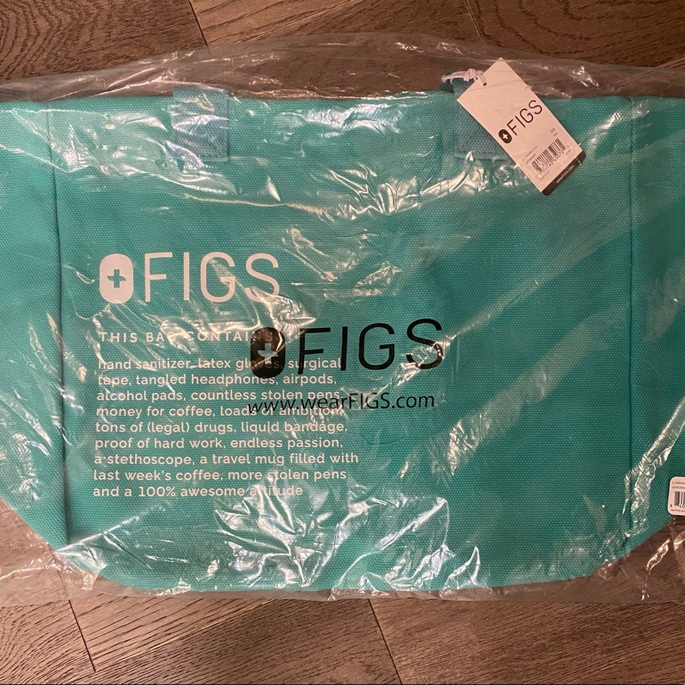 FIGS BNWT Surgical Green Tote